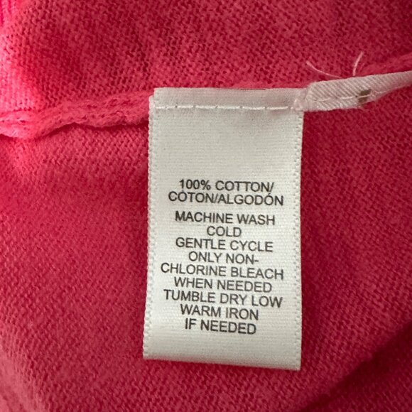 LOFT size L lightweight cotton pink long sleeve button cardigan - Picture 5 of 7